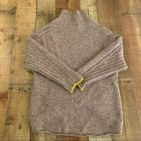 Moth womens oversized high low long sleeve turtleneck sweater - XS - Picture 8 of 11